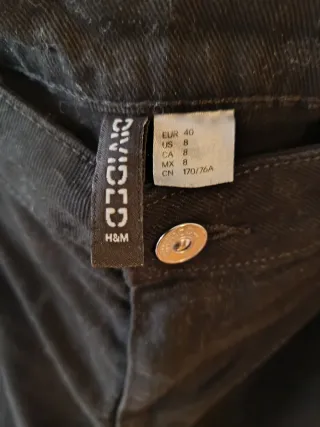 Pantalones barrel H&M negros