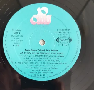 Vinilo Banda Sonora La Guerra de las Galaxias