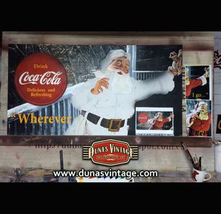 Cuadro Óleo Santa Claus Coca-Cola Wherever I go...
