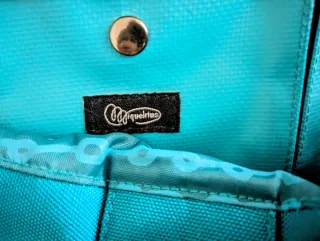 Bolso bandolera Kukuxumusu azul con estampado