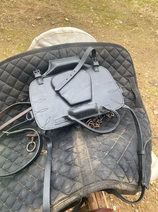 Manta de Grazalema,grupera y silla niño