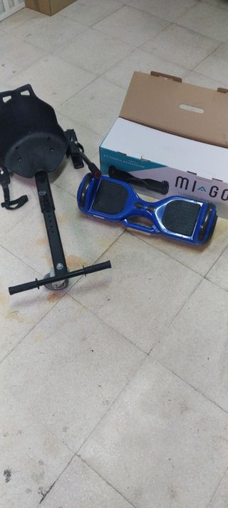 Hoverboard Mi.Go Azul con Silla