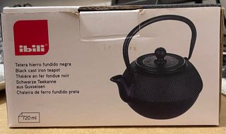 Tetera de hierro fundido negra ibili