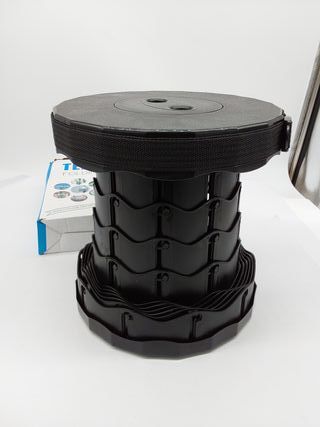 BYGD Taburete Plegable,Taburete Plegable Portátil con Gran Capacidad de Carga 550LB,Taburete Plegable Camping Ajustable Camping