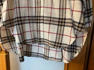 Camisa larga cuadros