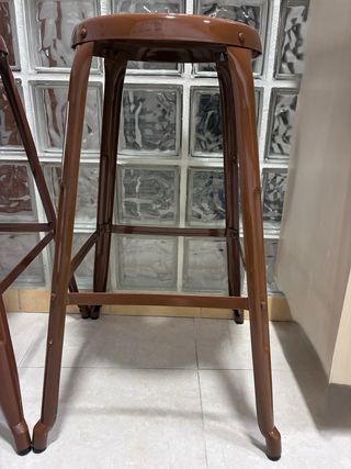 Taburetes estilo Tolix Marrones (2 unidades)