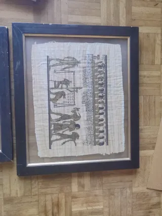 Cuadro Papiro Egipcio Auténtico