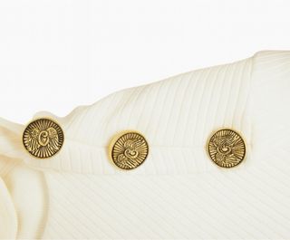 Nuevo con etiqueta Vestido blanco punto /neopreno