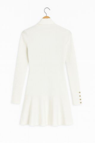 Nuevo con etiqueta Vestido blanco punto /neopreno