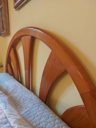 Cabecero de cama de matrimonio de madera maciza