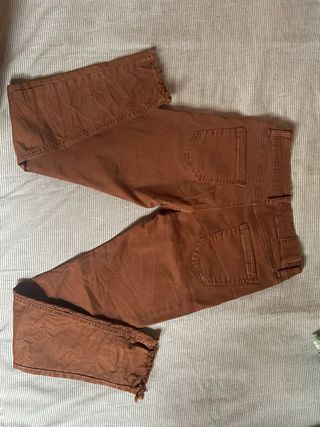 Pantalón pitillo mujer marrón Talla S