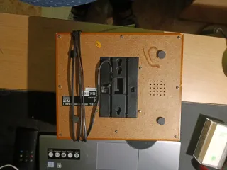 Teléfono Antiguo Vintage Negro y Plata