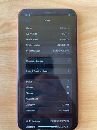 iPhone XR Coral 128GB