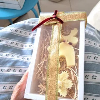 Scatola con 2 Candele Natalizie