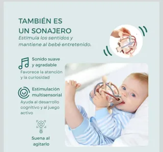 Colibee Mordedor bebé sonajero texturas variadas