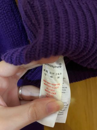 Jersey morado Atmosphere talla S