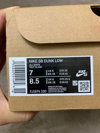 Nike SB Dunk Low Blancas Nuevas Caja Cordones Nara