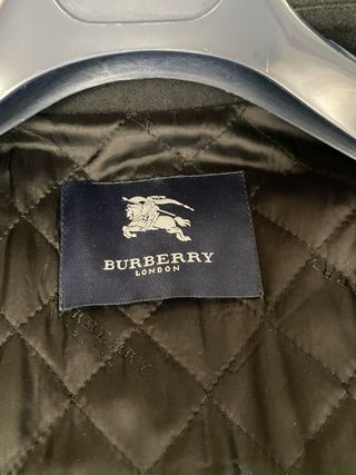 Abrigo Burberry Hombre Negro