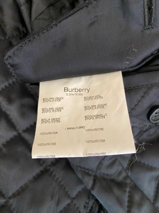 Abrigo Burberry Hombre Negro