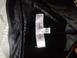 Bomber terciopelo bordada flores L