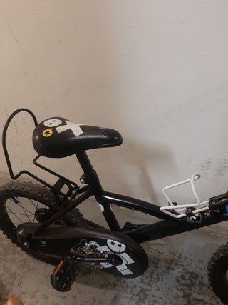 Bicicleta Infantil 16 Negra y Azul