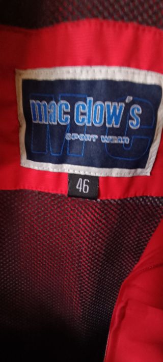 Chaqueta fina roja talla 46