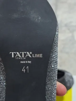 Tacchi TATA LIME Argento Glitter Donna