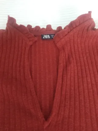 Vestido Zara Talla S Rojo