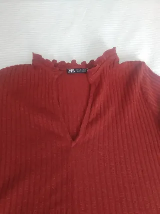 Vestido Zara Talla S Rojo