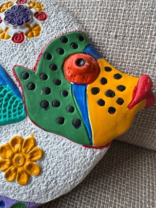 Decorazione Pesce Colorato Ceramica spagnola