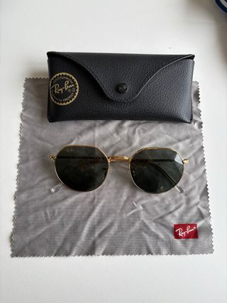 Gafas de sol Ray-Ban Jack doradas y verdes
