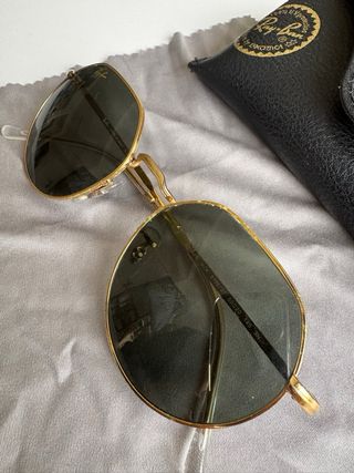 Gafas de sol Ray-Ban Jack doradas y verdes