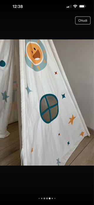 Tenda gioco bambini spazio