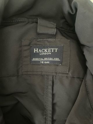 Chaqueta Hackett Talla 7-8 Negra