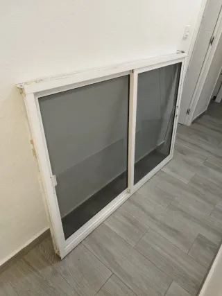 Ventana corredera aluminio Blanco 158x110