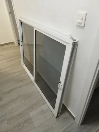 Ventana corredera aluminio Blanco 158x110