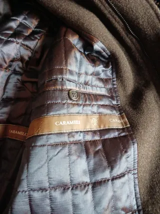 Abrigo de lana marrón,talla 50