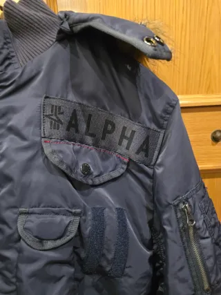 Cazadora Alpha Industries Azul Talla L