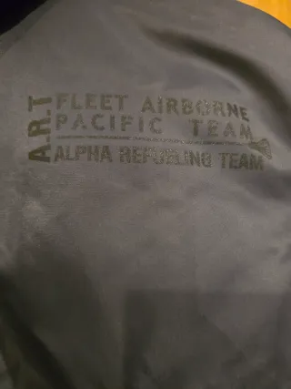 Cazadora Alpha Industries Azul Talla L