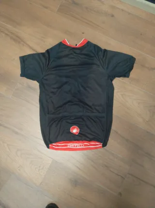 Maillot Castelli Negro y Rojo