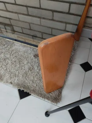 Mesa de centro cristal y madera