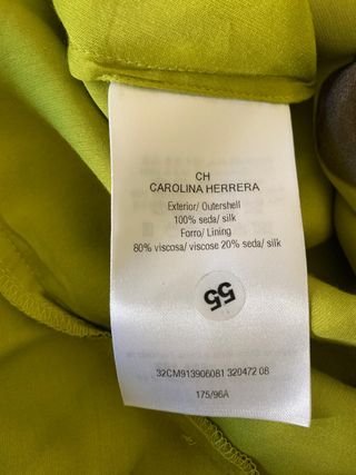 Vestido Carolina Herrera verde y morado