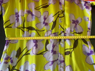 Vestido Carolina Herrera verde y morado