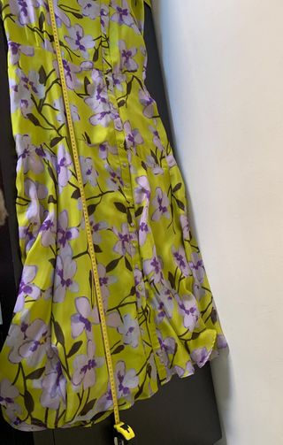 Vestido Carolina Herrera verde y morado