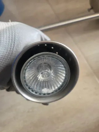 2 Apliques de techo plateados