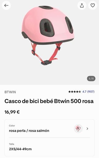 Btwin Runride 500 bicicleta sin pedales con casco