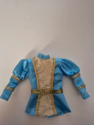 Camisa Ken Príncipe Stefan Azul Dourado