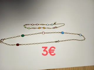 Lote 55€ y suelto. Bisutería dorada