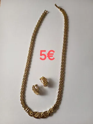 Lote 55€ y suelto. Bisutería dorada