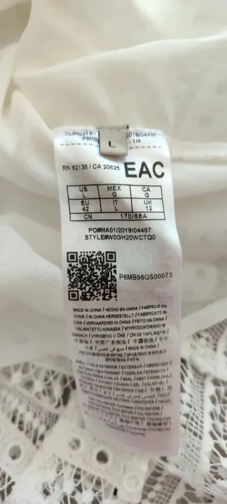 Camisa Guess Branca T.40 Nova Original